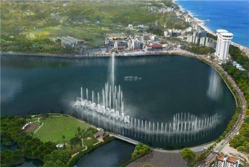 경포호 인공분수 조감도 [연합뉴스 자료사진]