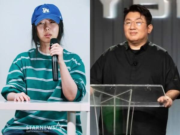 민희진 전 어도어 대표(왼쪽), 방시혁 하이브 의장 / 사진=스타뉴스 DB