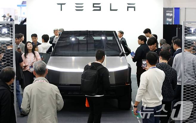 자동차 업체 '테슬라'의 사이버트럭(사진은 기사 내용과 무관) 2024.10.23/뉴스1 ⓒ News1 공정식 기자