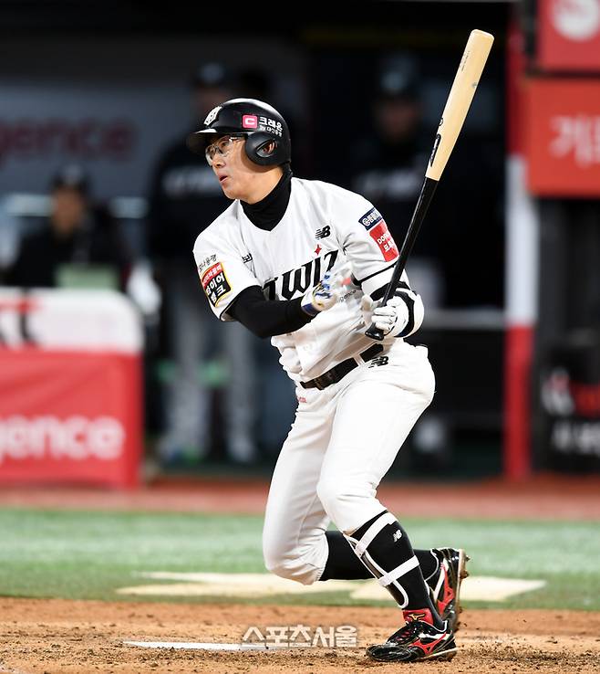 KT 허경민은 22일 수원 SSG전에서 4타수 3안타 2타점으로 공격을 이끌었다. 수원 | 최승섭기자 thunder@sportsseoul.com