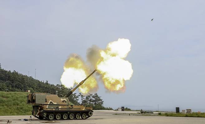 한화에어로스페이스 K9 자주포. /한화에어로스페이스 제공