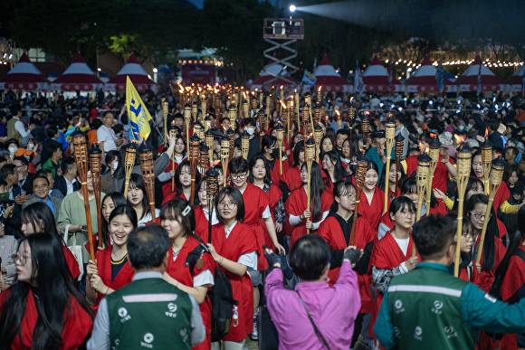 '제50회 의령홍의장군축제' 전경. [사진=경상남도 의령군]