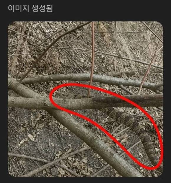 '뱀이 있냐'고 묻는 질문에 챗GPT가 없는 뱀을 만들어냈다는 한 누리꾼의 주장이 화제를 모았다. 사진은 챗GPT가 보내온 답변. [사진=온라인 커뮤니티]