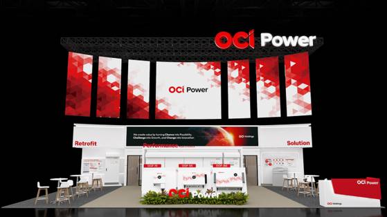 제22회 국제그린에너지엑스포 OCI파워 부스 전경 (사진 제공=OCI파워)