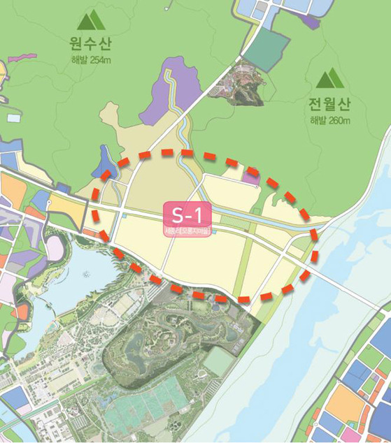 세종시 국회 세종의사당 건립 예정지. 연합뉴스