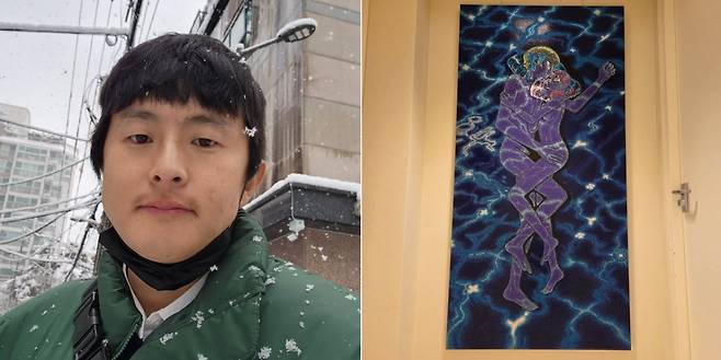 웹툰 작가 기안84가 방탄소년단(BTS) 진에게 선물한 그림. /사진=인스타그램 갈무리