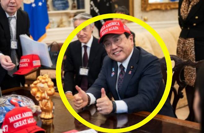 아카자와 료세이 일본 경제재생상. 백악관 제공