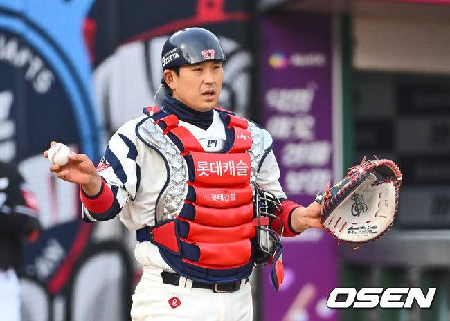 [OSEN=부산, 이석우 기자] 롯데 자이언츠 유강남 044 2025.03.29 / foto0307@osen.co.kr