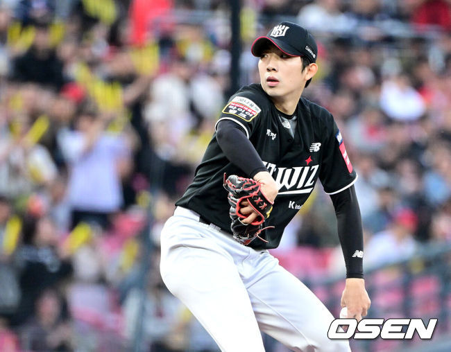 [OSEN=최규한 기자] KT 오원석. 2025.04.16 / dreamer@osen.co.kr