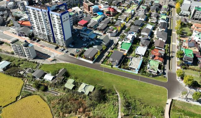 언양읍성 인근 미개설 도로구간. 사진제공=울주군