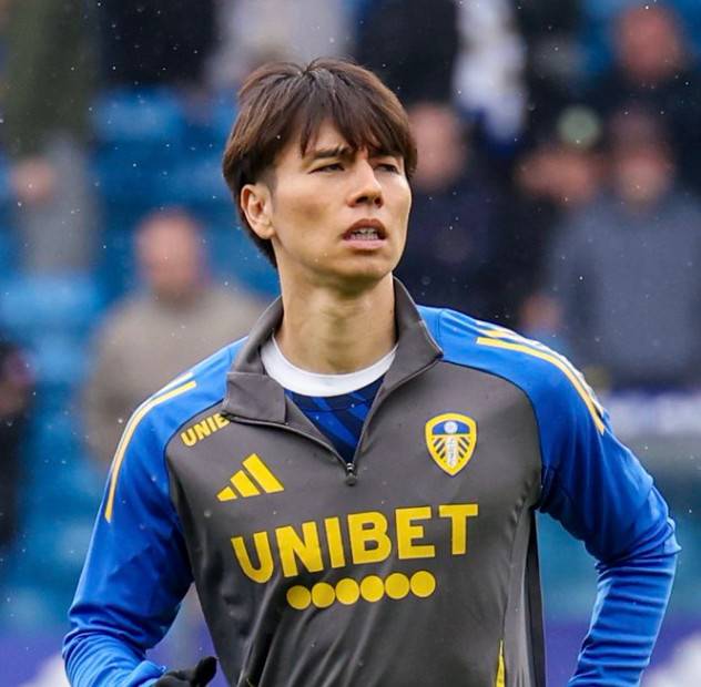 리즈 유나이티드 미드필더 다나카 아오. /사진=리즈 유나이티드 공식 SNS 갈무리