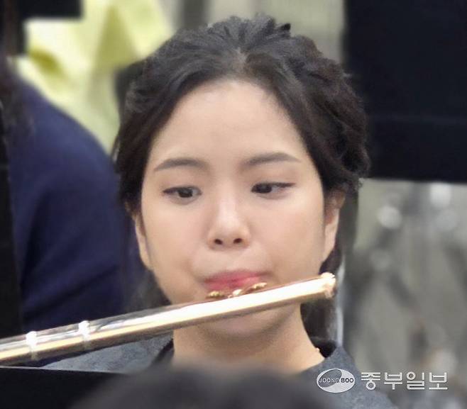 박예은 플룻 수석. 사진=한기홍기자