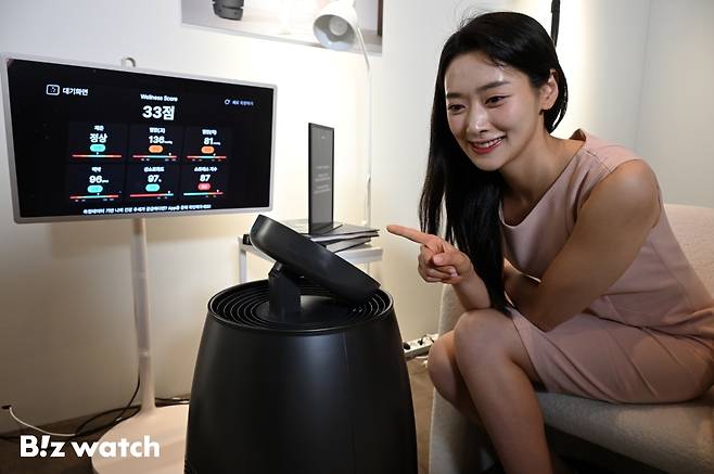 SK네트웍스가 SK매직과 함께 23일 워커힐호텔앤리조트에서 로보틱스 브랜드 '나무엑스(NAMUHX)' 쇼케이스를 개최하고 있다./사진=이명근 기자 qwe123@