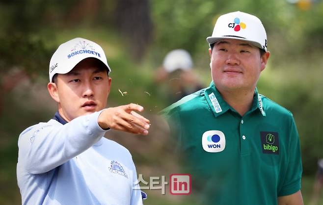 임성재(오른쪽)과 김백준. (사진=우리금융 챔피언십 대회본부)