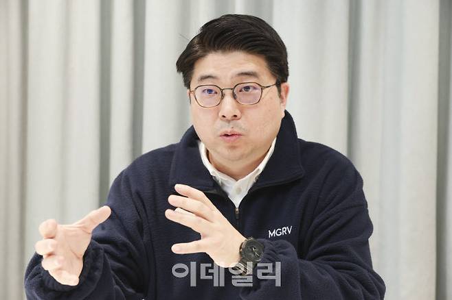 조강태 엠지알브이 대표가 서울 동대문구 소재 맹그로브 신설에서 이데일리와 인터뷰를 진행 중이다. (사진=이영훈 기자)