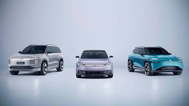 폭스바겐 중국 전용 전기차 콘셉트 3종