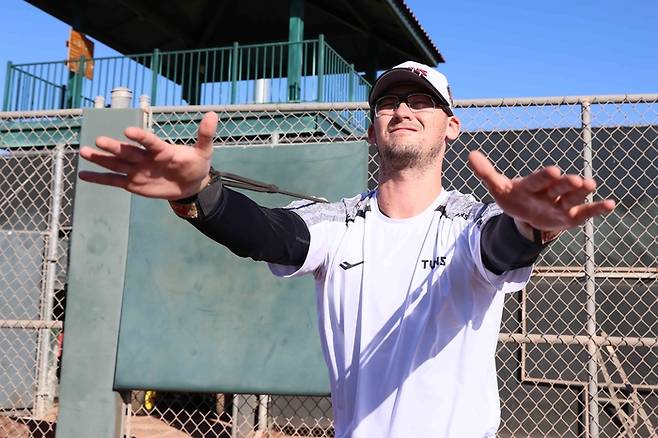 애리조나에서 진행한 LG 스프링캠프서 실전 테스트 목적으로 참여했던 코엔 윈이 에르난데스 일시 대체 외국인 선수로 낙점받았다. 사진 | LG 트윈스