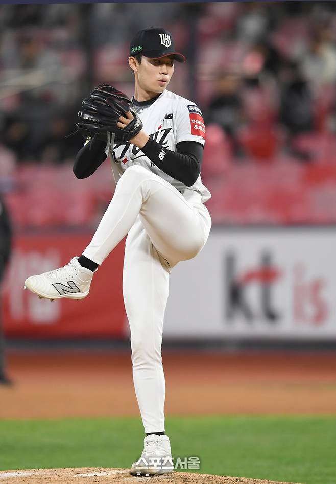 KT 투수 원상현이 올시즌 구속을 시속 3㎞ 가량 늘렸다. 수원 | 최승섭기자 thunder@sportsseoul.com
