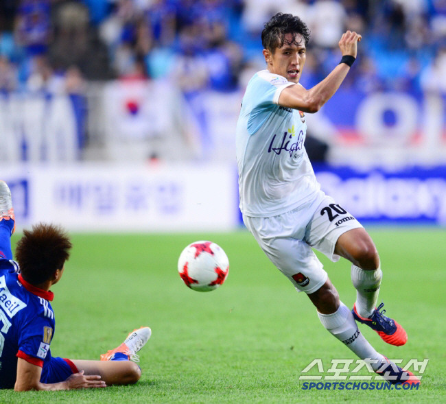 고(故) 강지용 현역 축구선수 시절 모습. 스포츠조선DB