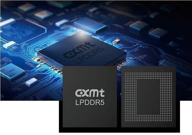 중국 CXMT의 LPDDR5 D램./CXMT