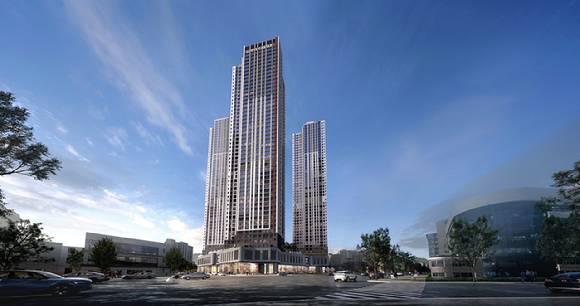 번영로 롯데캐슬 센트럴스카이. [사진=롯데건설]