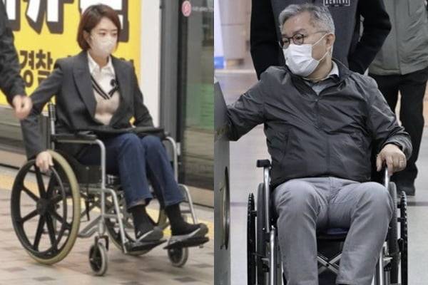 2022년 휠체어 챌린지 참여한 고민정, 최강욱 의원. / 사진=페이스북 캡처