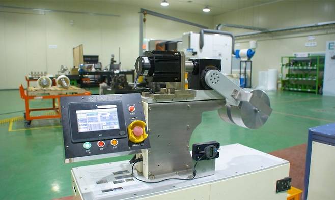 감속기 정밀도 테스트 모습. 이스턴기어 제공