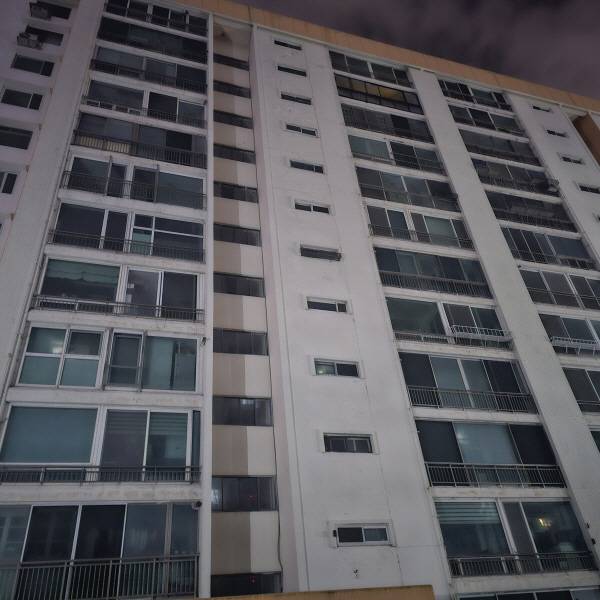 정전된 남천삼익비치. 연합뉴스