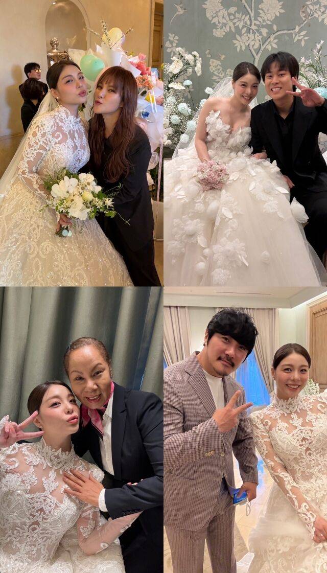 가수 에일리 결혼식 장을 찾은 스타들 / 에일리 인스타그램
