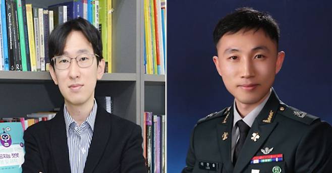 중앙대가 영어매개수업(EMI)의 성공 요인을 제시했다. 사진은 중앙대 이장호 교수(왼쪽)와 육군사관학교 이한솔 교수. (사진=중앙대 제공) *재판매 및 DB 금지