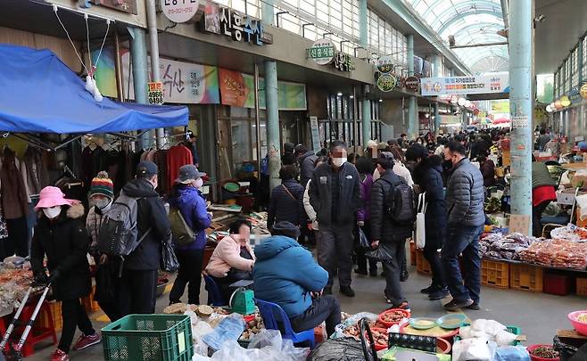 울산 울주군 언양알프스시장 내 모습. 울산시