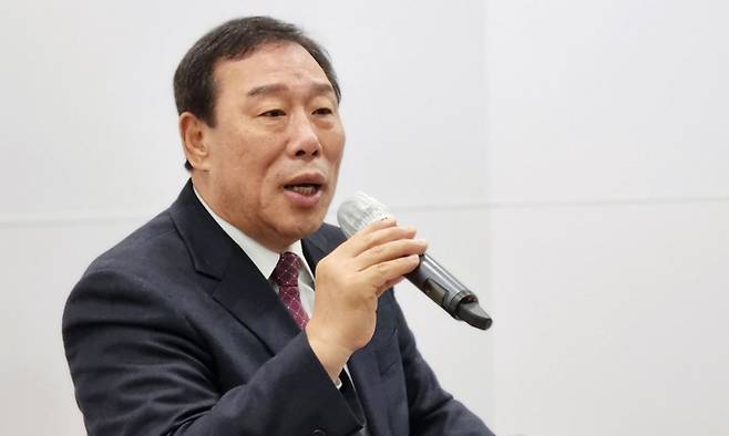 최민호 세종시장이 23일 세종시청서 기자회견을 하고 있다. 세종시 제공