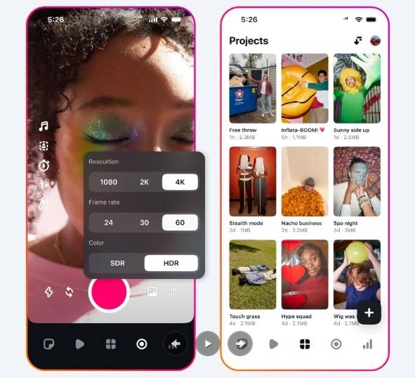 메타의 새로운 동영상 제작·편집 앱 '에디츠' [메타 홈페이지 캡처]