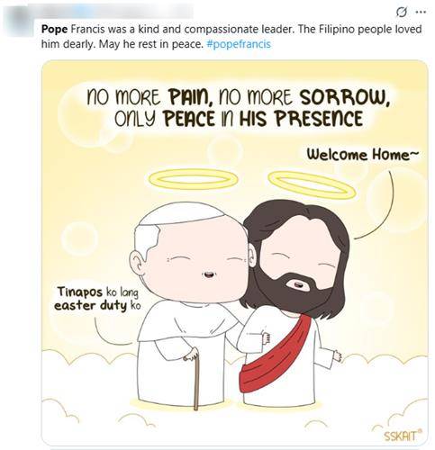 '부활절 임무 막 끝냈어요' [엑스 캡처. 재판매 및 DB 금지]