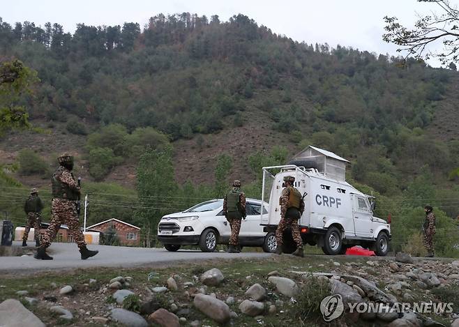 인도 카슈미르 테러 발생 지역 [EPA 연합뉴스 자료사진. 재배포 및 판매 금지]