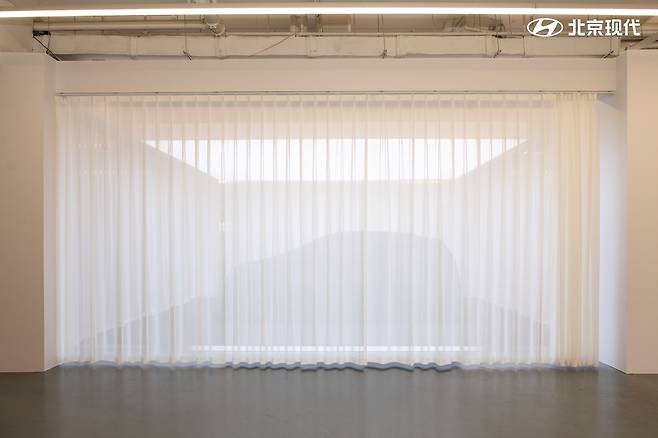 22일 베이징현대가 공개한 중국 첫 전기차 일렉시오 [베이징현대 제공. 재판매 및 DB 금지]