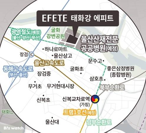 태화강 에피트 위치도/자료=HL디앤아이한라