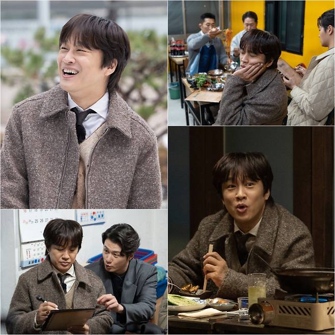 ‘핸썸가이즈’ 차태현, 신입대표 플렉스 (사진: tvN)