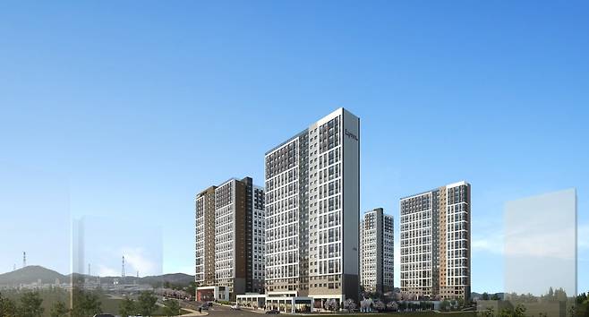 우미건설이 4월 분양하는 '부산 장안지구 우미 린 프리미어 투시도' / 자료 = 우미건설