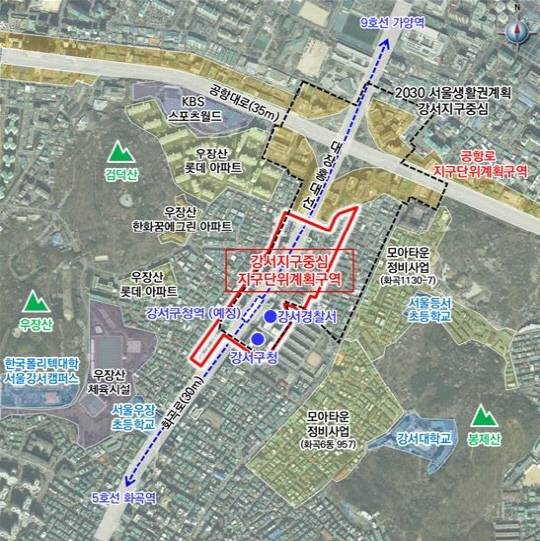 '강서지구중심지구' 위치도. [서울시 제공]