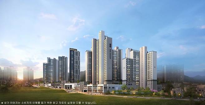 더샵 당리센트리체 투시도. 포스코이앤씨 제공