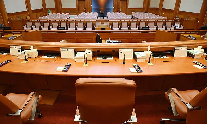 서울 종로구 헌법재판소 대심판정. 사진공동취재단