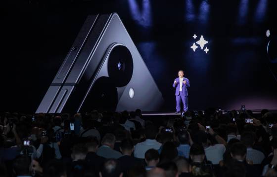 (파리=뉴스1) = 노태문 삼성전자 MX사업부장(사장)이 지난해 7월 10일 프랑스 파리에서 열린 '갤럭시 언팩 2024'에서 기조연설을 하고 있다. 뉴스1