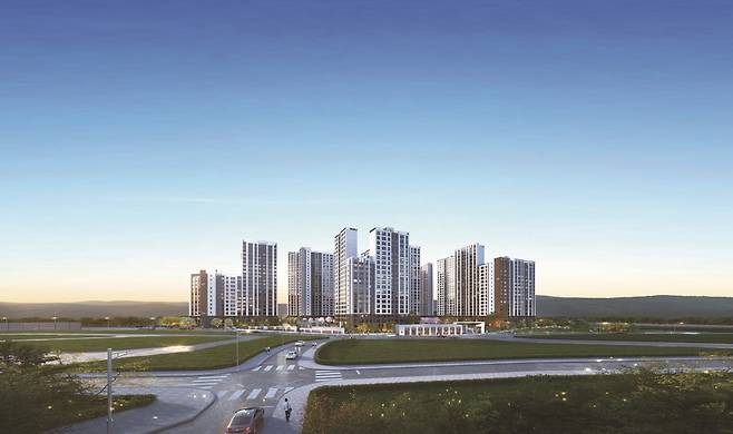 제일풍경채 의왕고천 투시도. 제일건설 제공