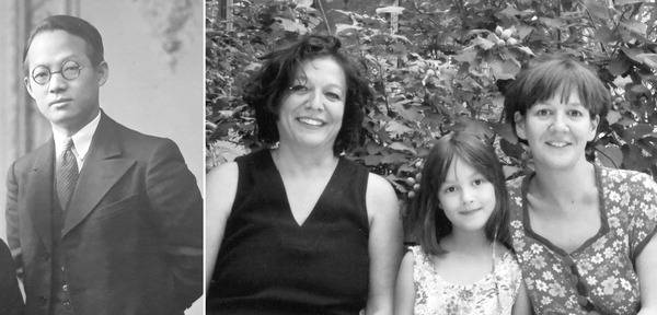 독립운동가 서영해. 오른쪽 사진은 수지(왼쪽)와 스테파니 자매. 둘 사이 가운데 있는 이는 스테파니의 딸 프리다.   산지니 제공