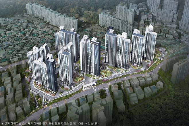 더샵 당리센트리체 조감도. 더피알