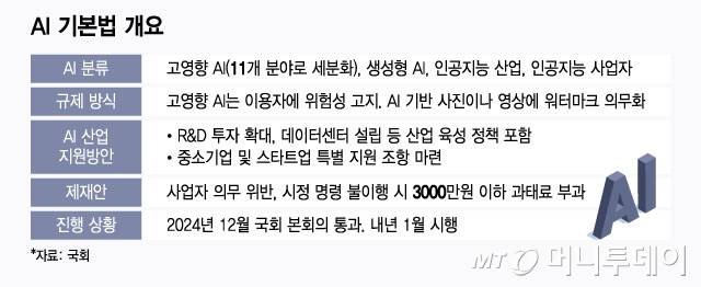 AI 기본법 개요/그래픽=윤선정