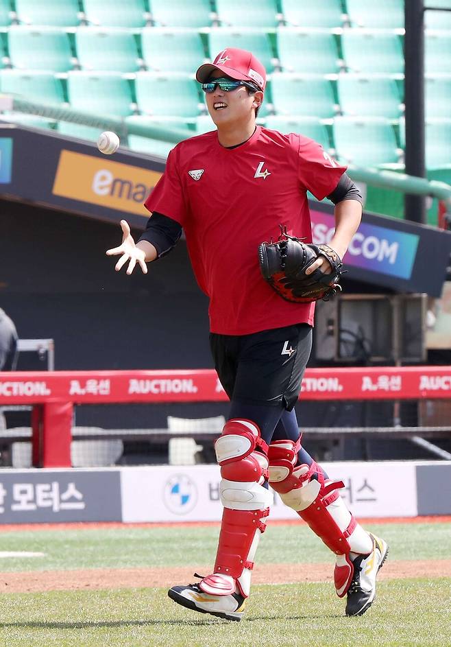 ▲ SSG의 차세대 주전 포수로 큰 기대를 모으고 있는 조형우 ⓒSSG랜더스