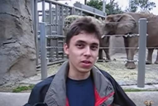 자베드 카림이 올린 유튜브 첫 영상 ['Me at the zoo' 영상 캡처]