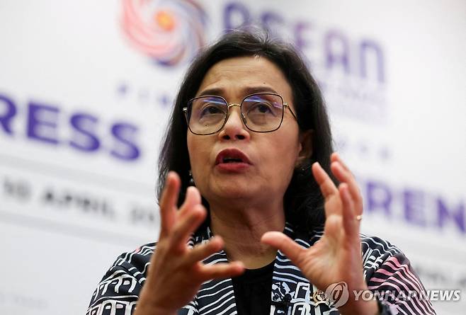 스리 물랴니 인도네시아 재무장관 [로이터 연합뉴스 자료사진. 재판매 및 DB 금지]